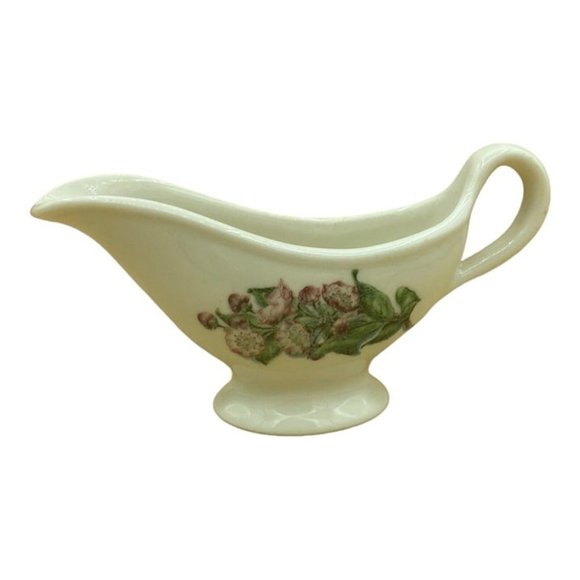 Lamberton Scammell China Gravy Flowers Railroad Dogwood Vintage - Picture 2 of 12